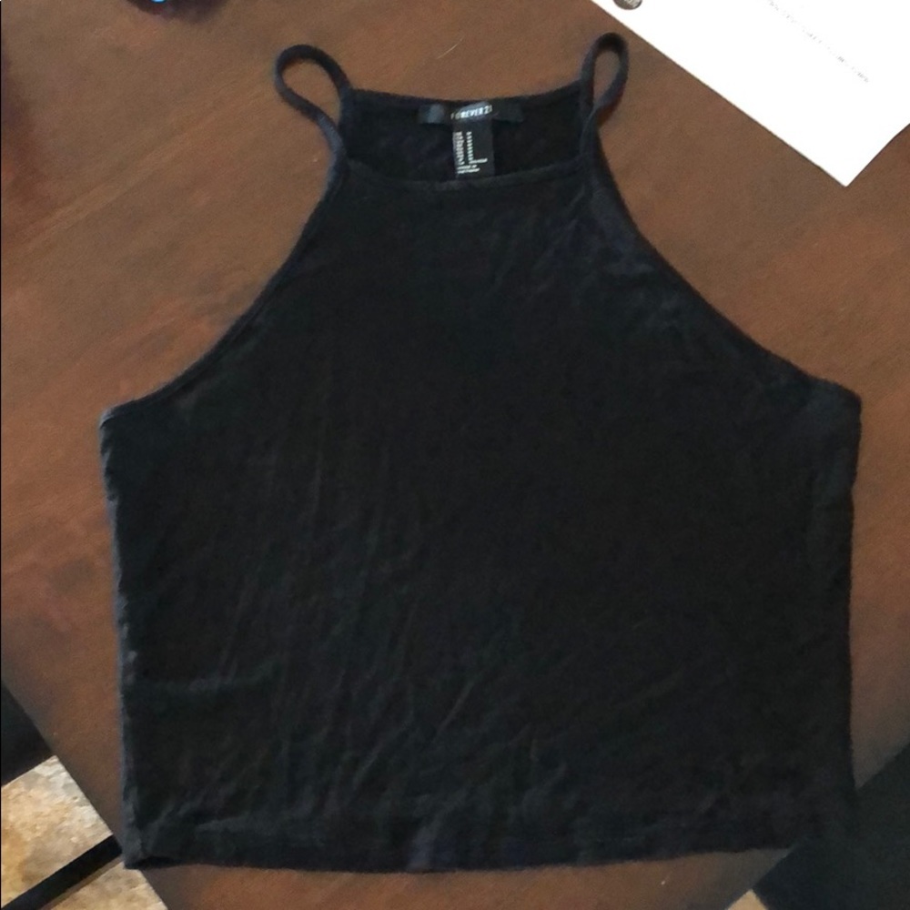 Black crop top